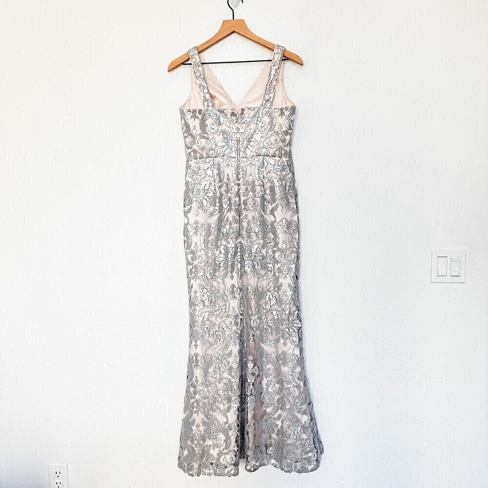 Eliza J Embroidered Sequin Dress Size 8 - Picture 5 of 10